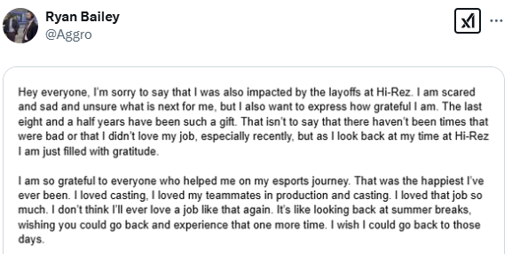 SMITE and Hi-Rez Studios has been hit with mass layoffs today... across both their development staff and esports

Truly a sad day, hoping for the best with such hard working staff looking for new jobs. Just sucks man