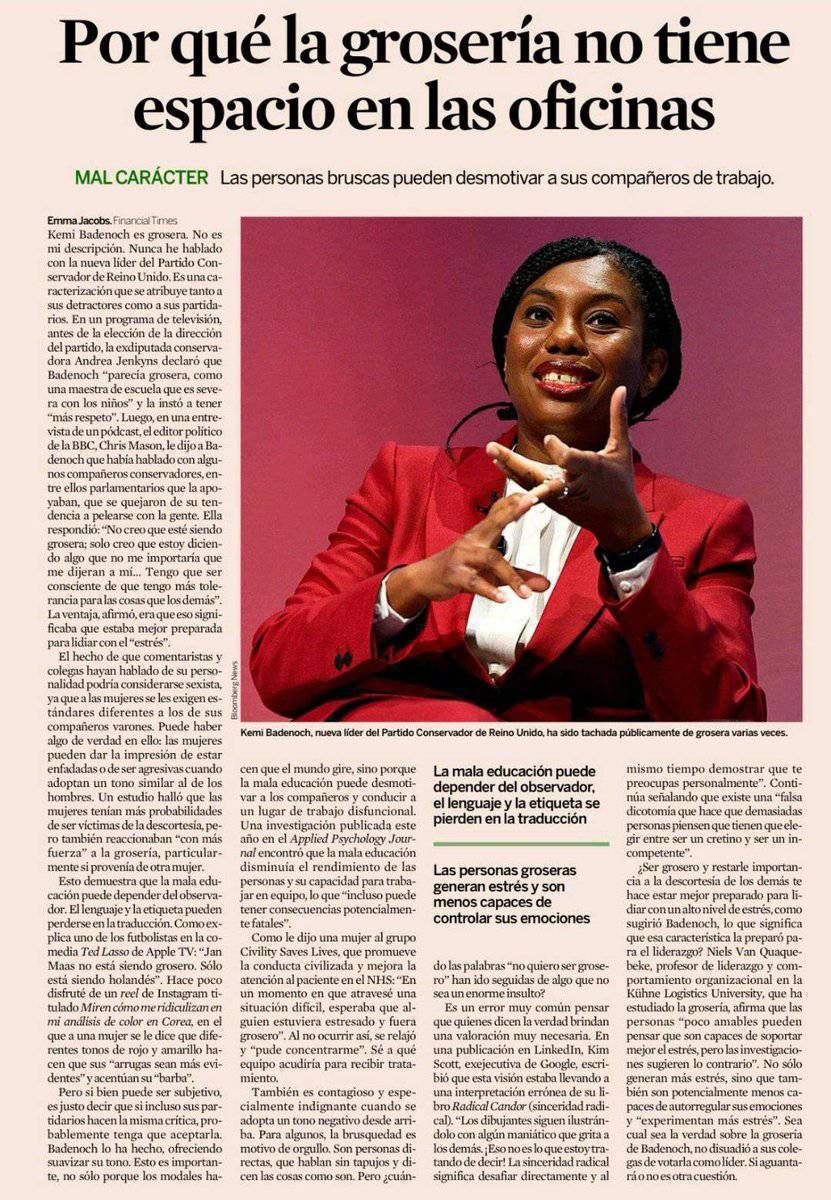 La empatía, el respeto y la amabilidad es la clave de una relación efectiva, también en el trabajo