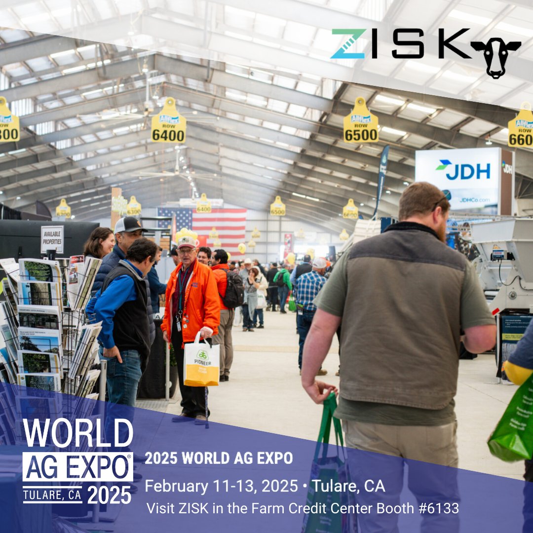 Find us at the World Ag Expo 2025 in Tulare, CA, next week! 
Swing by the Farm Credit Center, and visit us in booth #6133! We can’t wait to see you there! 

#WorldAgExpo #Zisk