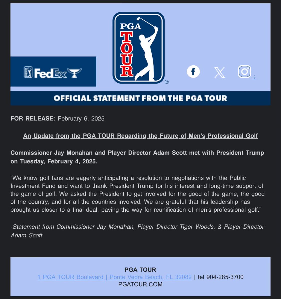 SportASmile's tweet image. The framework arrangement between the PGA Tour and PIF has received a nudge/push from the White House

#Trump #JayMonahan #TigerWoods #AdamScott #LIVGolf