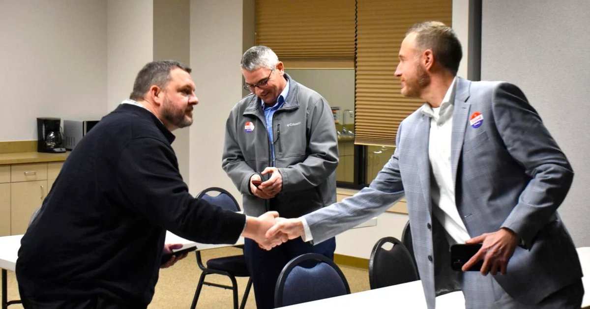 “Let’s build a water plant” - Assistant City Manager, Ryan Heiland 💧 

Tuesday’s special election saw over 80% voter approval for waterworks system revenue bonds to construct a new ozone/biofiltration water treatment plant.  <a href="/MaryvilleMO/">City of Maryville</a> #Progress photo credits <a href="/TheDailyForum/">The Maryville Forum</a>