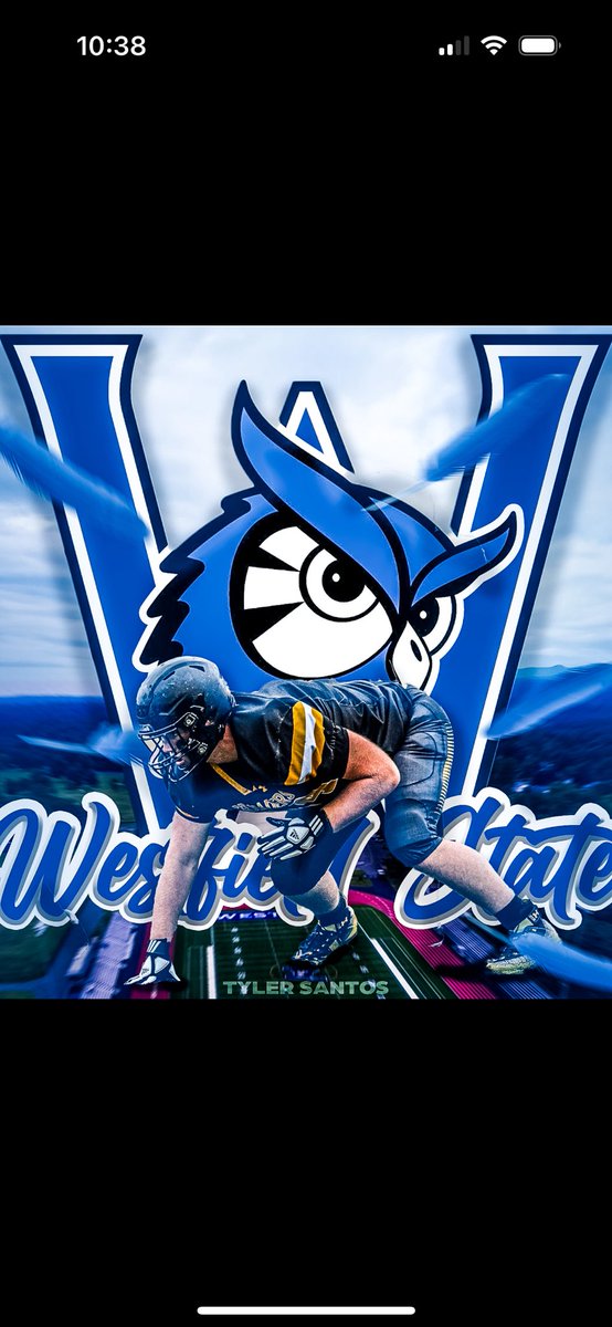 Tyler Santos (@tylersantos7410) on Twitter photo I am grateful to announce my commitment to playing football and furthering my academic career at Westfield State. <a href="/LouConteWSU/">Lou Conte</a> <a href="/CoachDmac1996/">Dan McCarthy</a> <a href="/CoachClarkWSU/">Shane Clark</a> <a href="/WSUOwlsFootball/">Westfield State Football</a> <a href="/coachdugan53/">Dave Dugan</a> I am grateful to announce my commitment to playing football and furthering my academic career at Westfield State. <a href="/LouConteWSU/">Lou Conte</a> <a href="/CoachDmac1996/">Dan McCarthy</a> <a href="/CoachClarkWSU/">Shane Clark</a> <a href="/WSUOwlsFootball/">Westfield State Football</a> <a href="/coachdugan53/">Dave Dugan</a>