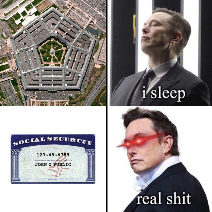 marionumber4's tweet image. Elon Musk when the Pentagon has never fully passed an audit lol