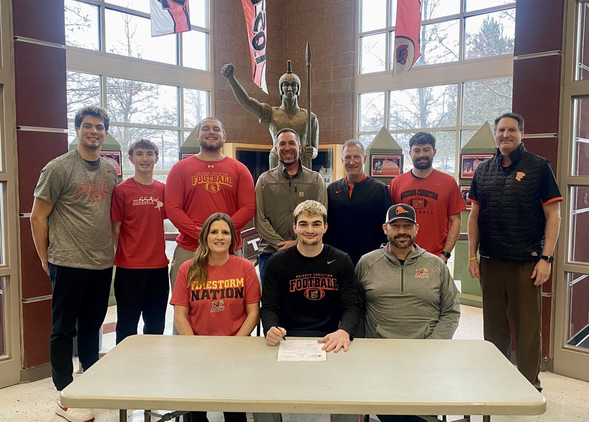 Congratulations to Isaac McKeown for signing his letter of intent to play football at Arizona Christian University!