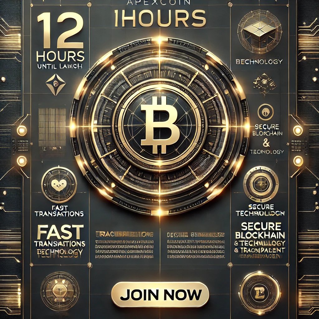 SolApexCoin's tweet photo. 🚀 ApexCoin – The Countdown Has Begun! ⏳🔥

The future of cryptocurrency is almost here! In just 12 hours, ApexCoin will officially launch, bringing speed, security, and decentralization to the next level.

⏳ Time Left: 12 Hours https://t.co/uX4Wl3fZ4k