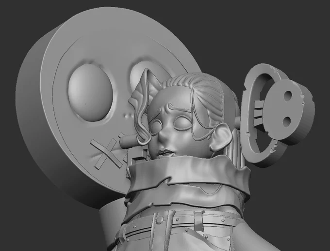 I haven't been outputting as much art as I'd like So in the mean time enjoy these self portraits sculpting practice 