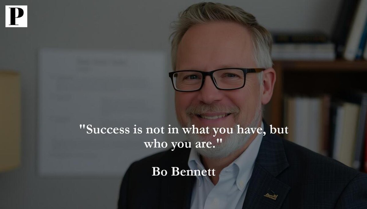 philosoph_easy's tweet photo. "Success isn't about possessions, but about your character and inner qualities. Embrace who you are on your journey to greatness. #selfimprovement #success"
#Success #Bo #philosophy #quote #wisdom #motivation #inspiration #BoBennett https://t.co/n77L1YcYOa