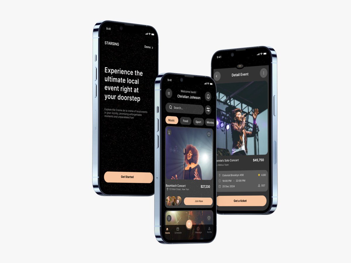 itzdeluxbeauty's tweet photo. Day 5 UI daily challenge with @ux_thrive 

Task: Replicate the Event Booking App 
Font: Inter
Color Code: #F7C59F

#UIDesign #EventBooking #DesignChallenge 
#DesignForGood #AppRedesign https://t.co/FRD1bX8tJn