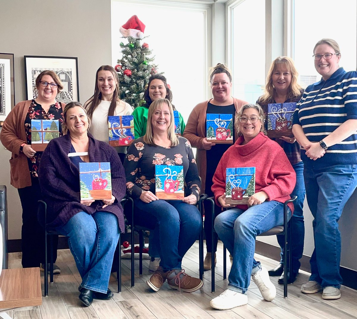 Adoption_Choice's tweet photo. With the holiday bustle behind us, ACI Staff gathered last month to enjoy some quality time together. We laughed with games, relaxed with an art project, and indulged in yummy food and friendship. BEST. TEAM. EVER. 💕 https://t.co/LgWkv5hjnI