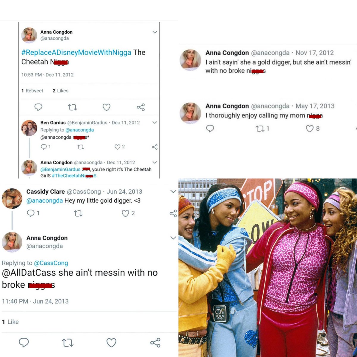 Raindropsmedia1's tweet image. She Called  The Cheetah Girls “Cheetah Ni**as” Super Bowl-Bound Saquon Barkley&apos;s Baby Mama, Anna Congdon, Faces Backlash Over Old Racist Tweets. 😳