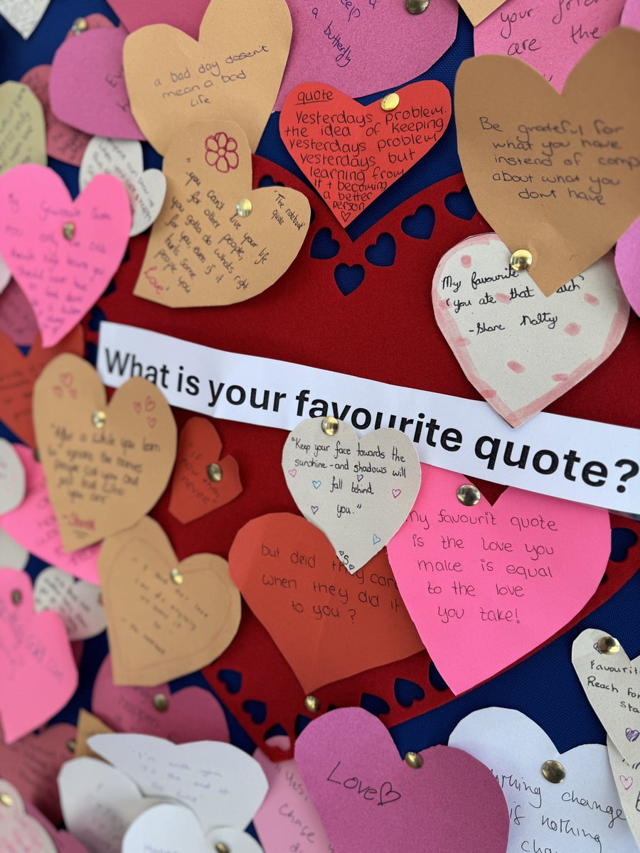 SMCArklow's tweet image. We’re feeling the love here!

Our wellbeing team have been busy with classes over the last number of days setting up a display that includes our ‘Buckets of Kindness’ along with hearts filled with our students dreams, their motivations and their favourite quote.