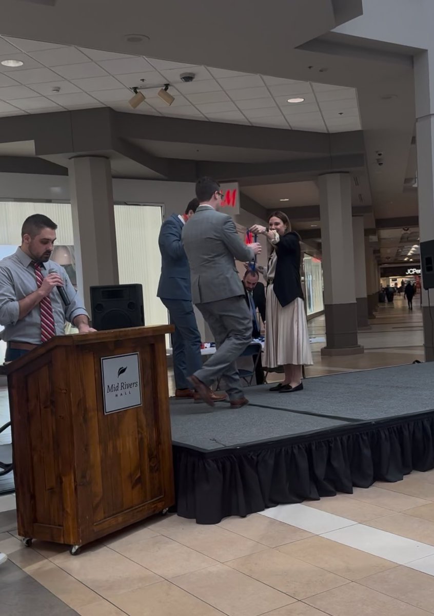 STCDECA's tweet photo. Congrats to our St. Clair High School DECA for a nice representation at District 8 Competition today at Mid-Rivers Mall! 

Great job to all, especially junior Logan Lane placing 1st in Hotel and Lodging Management!!!🥇
@STCBulldogs @StClairR13 @stcstuco https://t.co/bbBAi5Ndjq