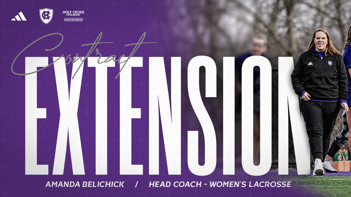 Ahead of Saturday's season opener, Holy Cross and head coach <a href="/amandabelichick/">Amanda Belichick</a> have agreed to a contract extension through the 2027 season!

bit.ly/3CRMb33

#GoCrossGo