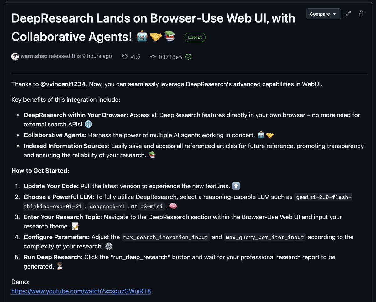 Browser Use UI can do DeepResearch👀

Repo is 100% open source ↓

Thanks <a href="/Gradio/">Gradio</a> for powering the UI🔥