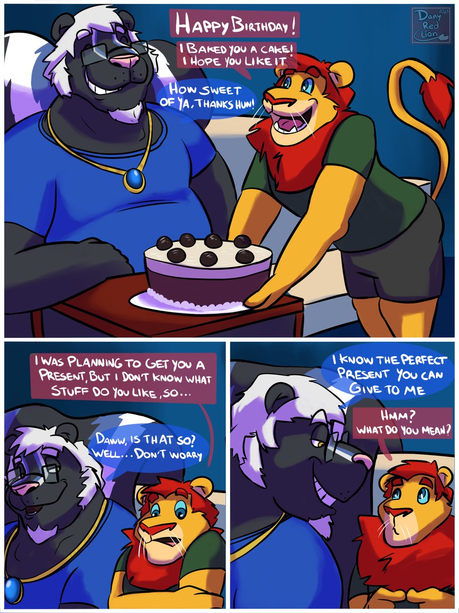danyredlion's tweet image. A Little comic gift I made for @xbluedudex  for his birthday :D

Part 1 🎂 :3