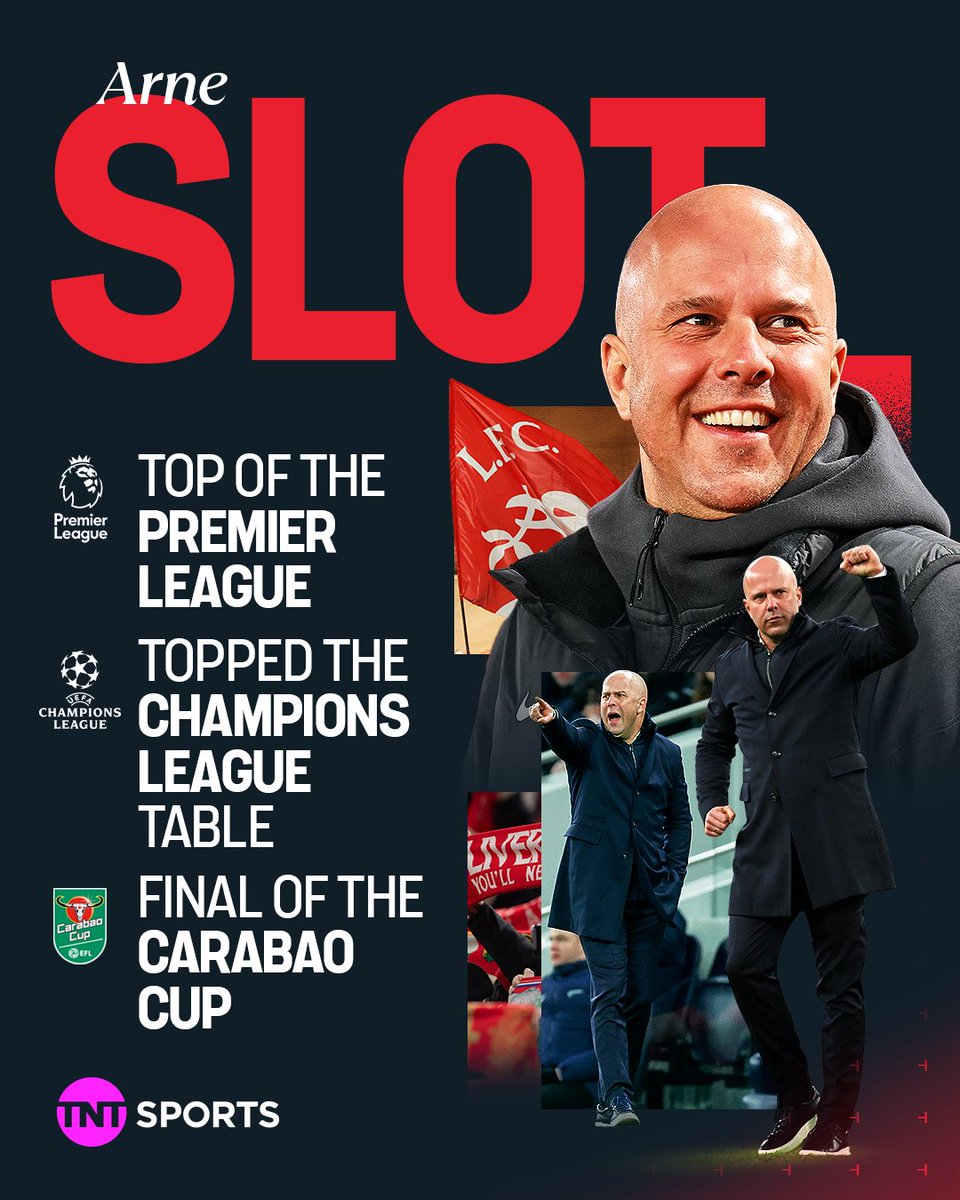 Arne Slot’s first season in charge of Liverpool keeps getting better 📈