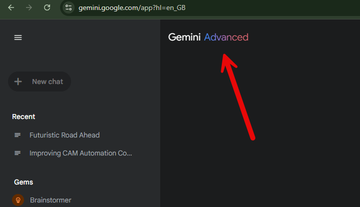 ScottMoyse's tweet photo. @sundarpichai @GeminiApp Apparently NOT for Google Workspace / Business customers. There's no option to choose the models in the web app. A search online shows this is a very common issue, with no clear communication from Google (classic Google). https://t.co/S2ZS8hJA65