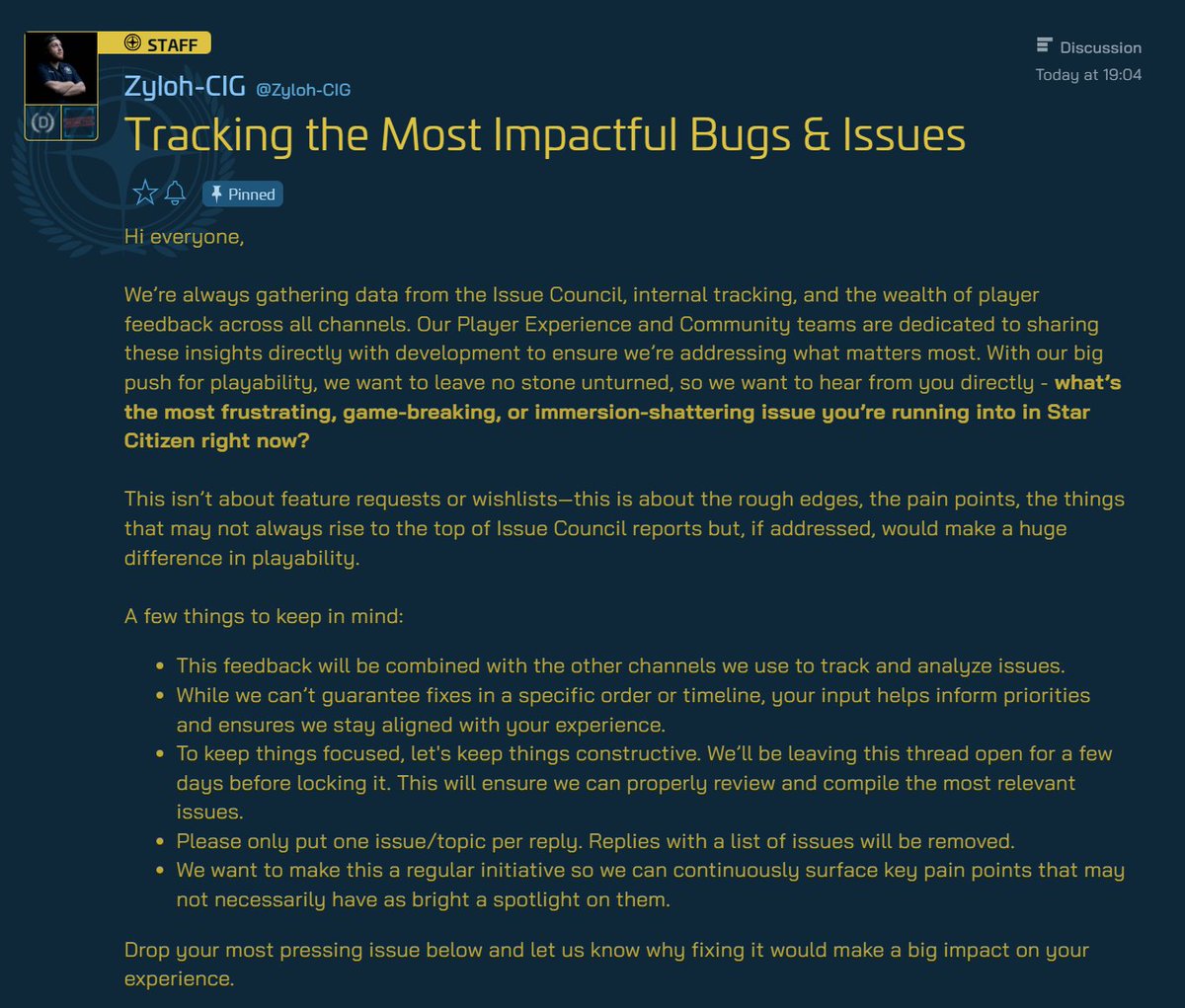 TheRubenSaurus's tweet image. Time to give your feedback!
Link in the replies

#StarCitizen
