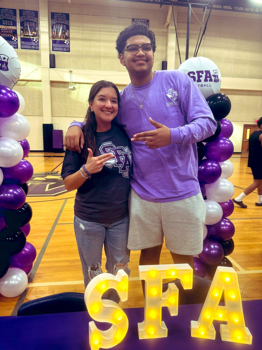I’m a couple of days late, but words can’t explain how proud I am of <a href="/Devinamos23/">Devin Amos</a> for officially committing and signing to SFA! Being an aunt in the world of sports is special. Proud of your dedication and perseverance, my guy. 
🤍💜🩶🖤