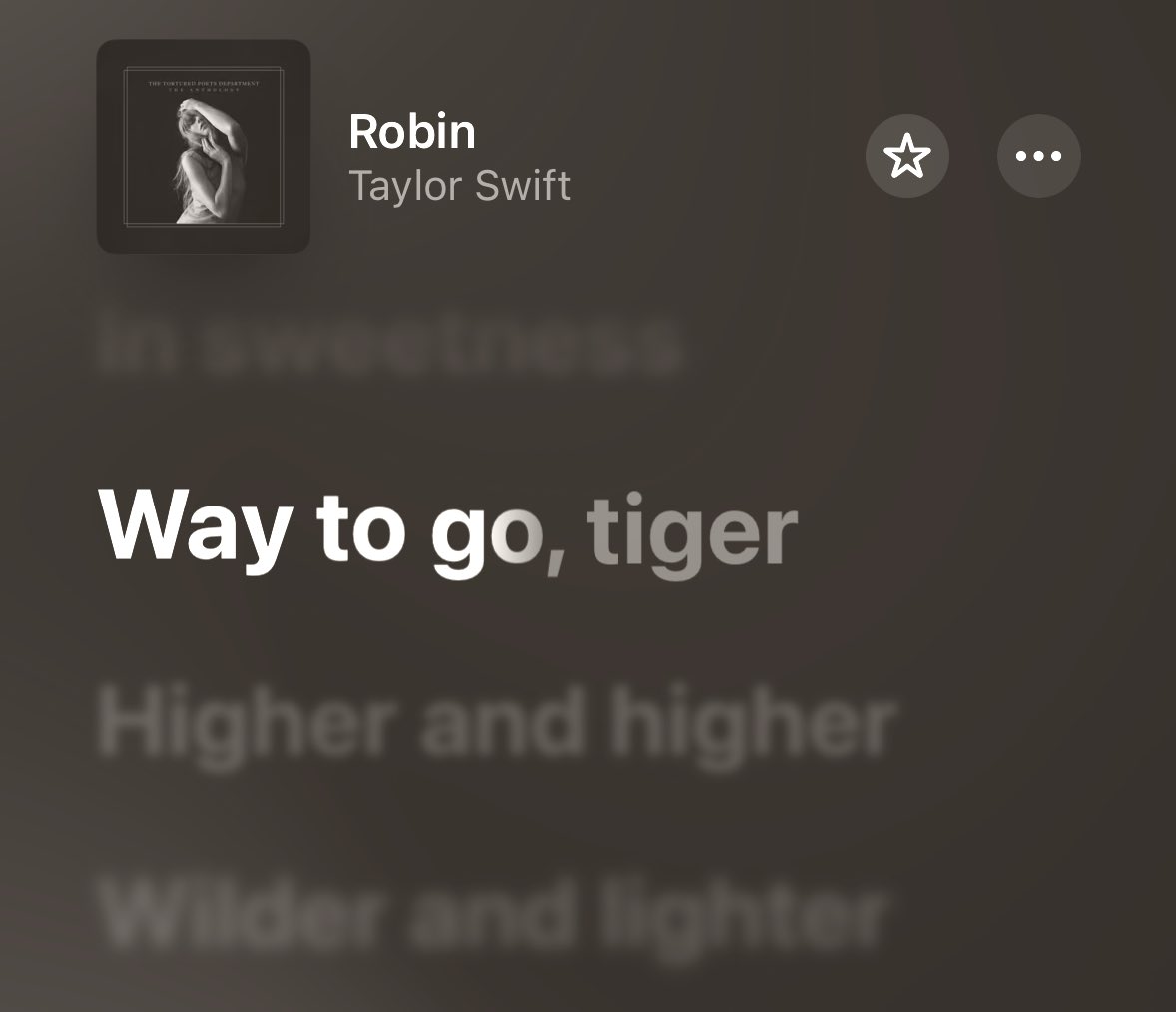 way to go, tiger