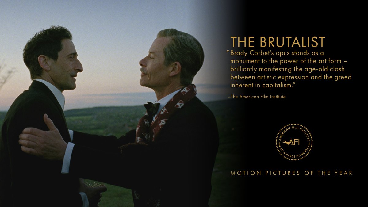 Congratulations, #TheBrutalist! #AFIAWARDS