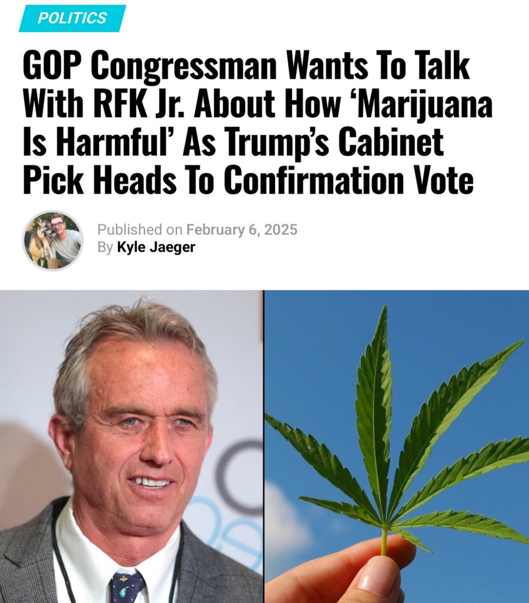 Who’s gonna tell <a href="/MarijuanaMoment/">Marijuana Moment</a> they should update RFK Jr.’s headshot?