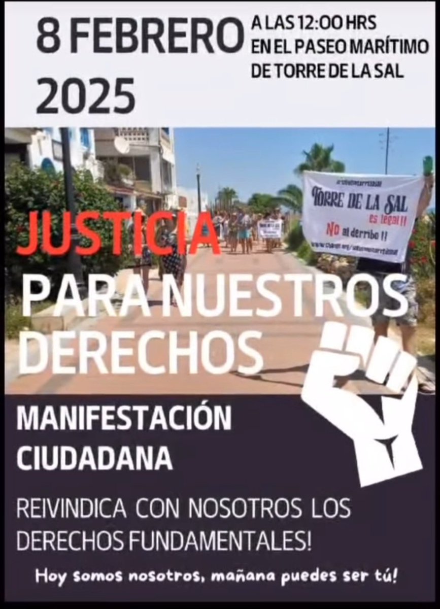 📢  Únete a la manifestación en Torre de la Sal !!

castellonplaza.com/castellonplaza…