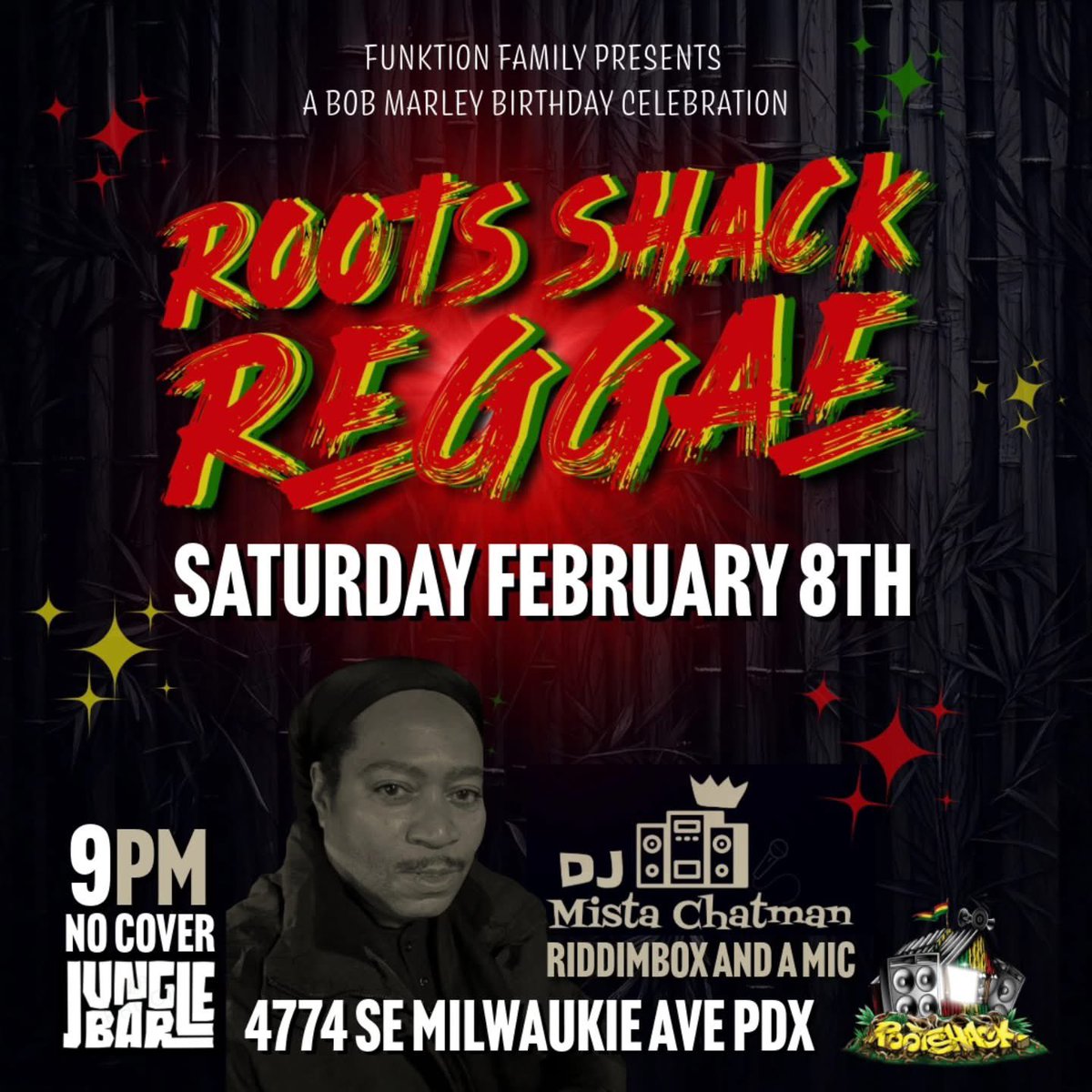 A few Bob Marley Birthday show this week.  Happy 80th Bob! #pdx