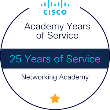 PCATTTweet's tweet image. Celebrating 25 years with the incredible @CiscoNetAcad  community!  From students to instructors to partners, thank you for making this journey so rewarding.  Here&apos;s to the future of networking! #CiscoNetworkingAcademy #25Years #Community #Networking
