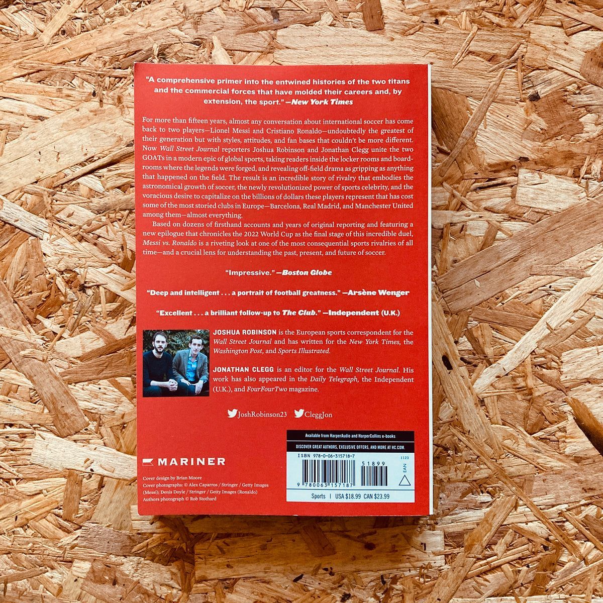 Stanchion - the football bookshop ๐ (@stanchionbooks) on Twitter photo ๐๐๐๐๐๐๐ | MESSI VS RONALDO by <a href="/JoshRobinson23/">Joshua Robinson</a> <a href="/CleggJon/">Jonathan Clegg</a>
A deeply reported account of the intertwined sagas and legacies of two of the greatest soccer players of all time-Lionel Messi and Cristiano Ronaldo. Now in paperback!
๐ stanchionbooks.com/products/messiโฆ ๐๐๐๐๐๐๐ | MESSI VS RONALDO by <a href="/JoshRobinson23/">Joshua Robinson</a> <a href="/CleggJon/">Jonathan Clegg</a>
A deeply reported account of the intertwined sagas and legacies of two of the greatest soccer players of all time-Lionel Messi and Cristiano Ronaldo. Now in paperback!
๐ stanchionbooks.com/products/messiโฆ