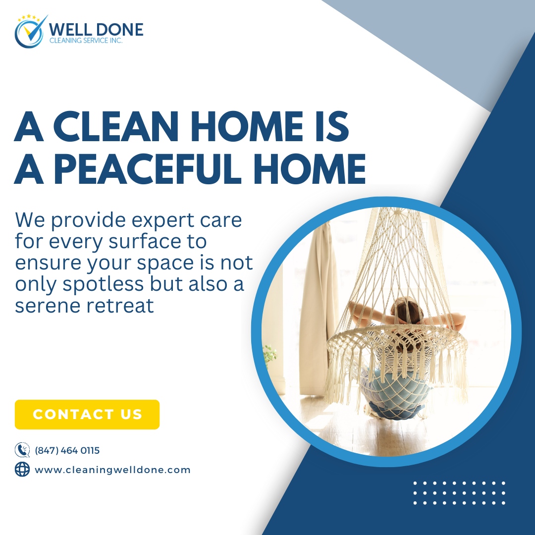 WellDoneCleaned's tweet image. With our tailored cleaning services, we focus on bringing serenity to every corner of your home. Our expert team carefully addresses each surface and detail to create a space that promotes relaxation and peace. 

#welldonecleaningservice #cleaning #professionals #cleaningservice