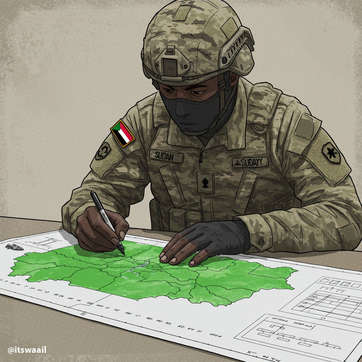 رسّــام خرائطنا حُضِّر
أريــاشَكَ إن النَــصر أتِ