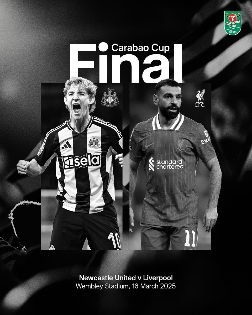 🏆 Carabao Kupası finalinde rakibimiz Liverpool oldu.

🗓️ 16 Mart 2025
🏟️ Wembley

#NUFC