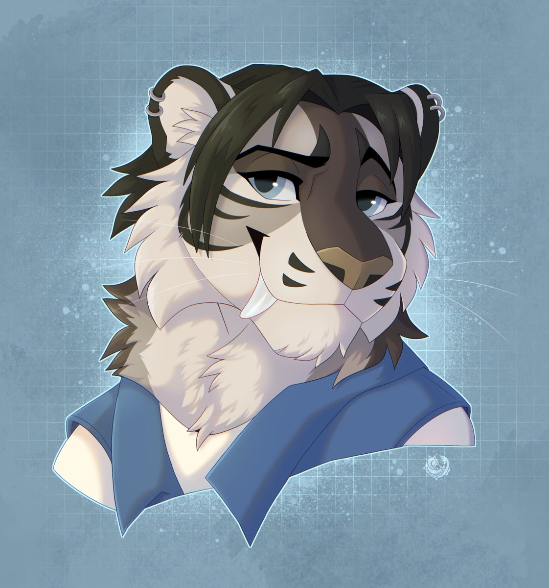 Detailed headshot com for my friend, Speedy! ❤️