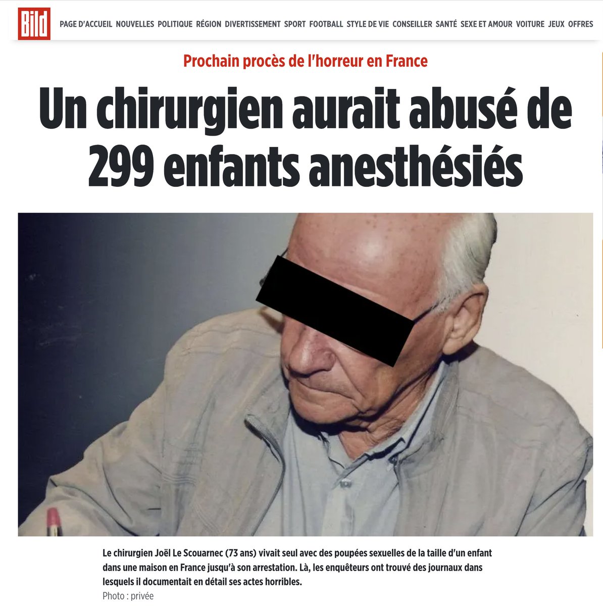 silvano_trotta's tweet photo. Avec les pédophiles, on découvre presque chaque semaine, des endroits où l'on aurait pu penser nos enfants protégés ! Hélas non, même dans les salles d'opérations, et c'est un chirurgien français.... https://t.co/3J6xdPD0p8