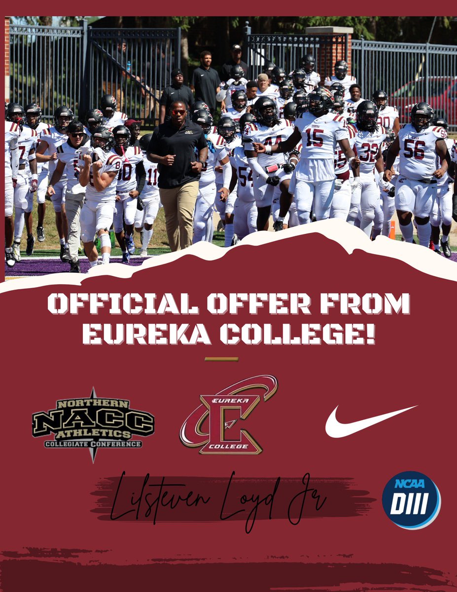 Lilsteven Loyd (@lilsteven_1x) on Twitter photo #AGTG After a great conversation with
<a href="/starks94/">Coach Starks</a> im blessed to receive an offer from <a href="/EurekaCollege/">Eureka College</a> <a href="/TheCoachVogel/">Nathan Vogel</a> @L_Heldt @RecruitWacoFB <a href="/TheWacoHighLion/">Waco High Football</a> #AGTG After a great conversation with
<a href="/starks94/">Coach Starks</a> im blessed to receive an offer from <a href="/EurekaCollege/">Eureka College</a> <a href="/TheCoachVogel/">Nathan Vogel</a> @L_Heldt @RecruitWacoFB <a href="/TheWacoHighLion/">Waco High Football</a>