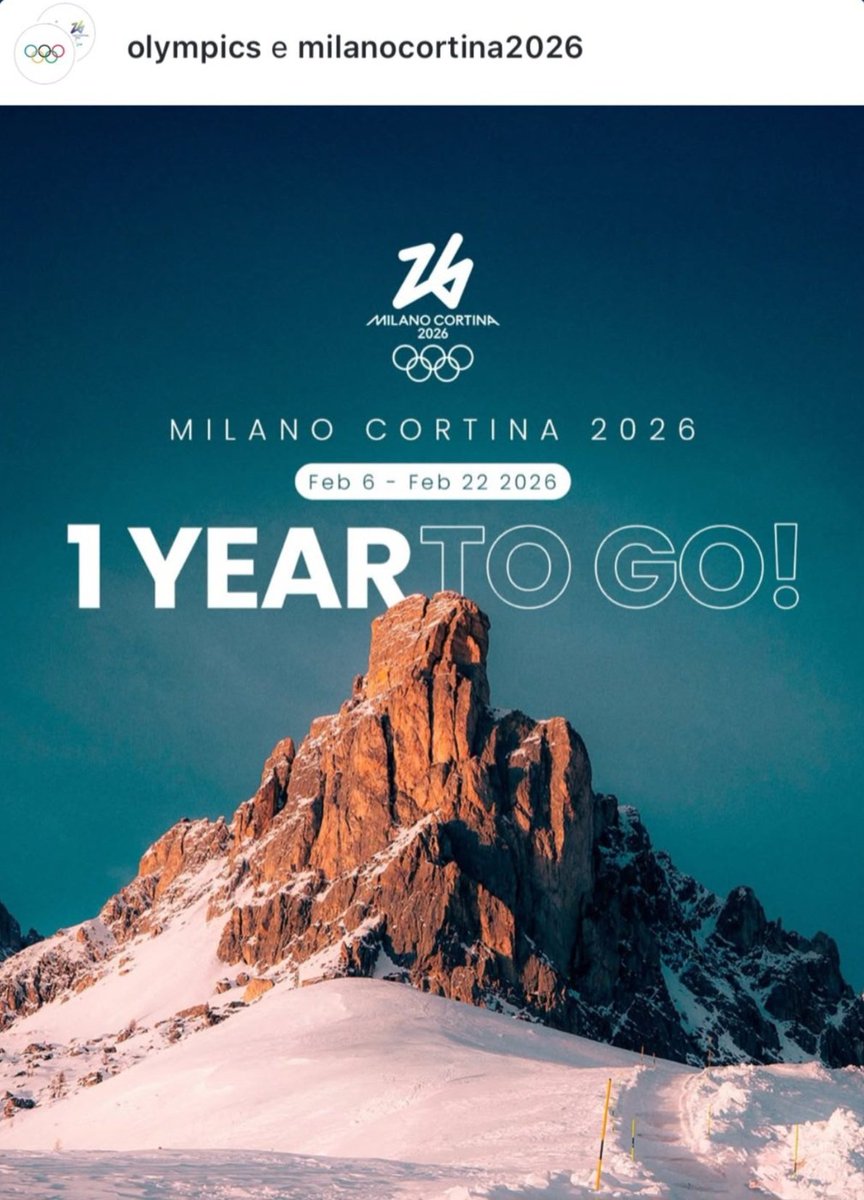 ambrapiccin's tweet image. Il Countdown è iniziato anche in Ampezzo 🤗
06.02.2026

#cortina #olimpicgames #wintergames #milanocortina2026