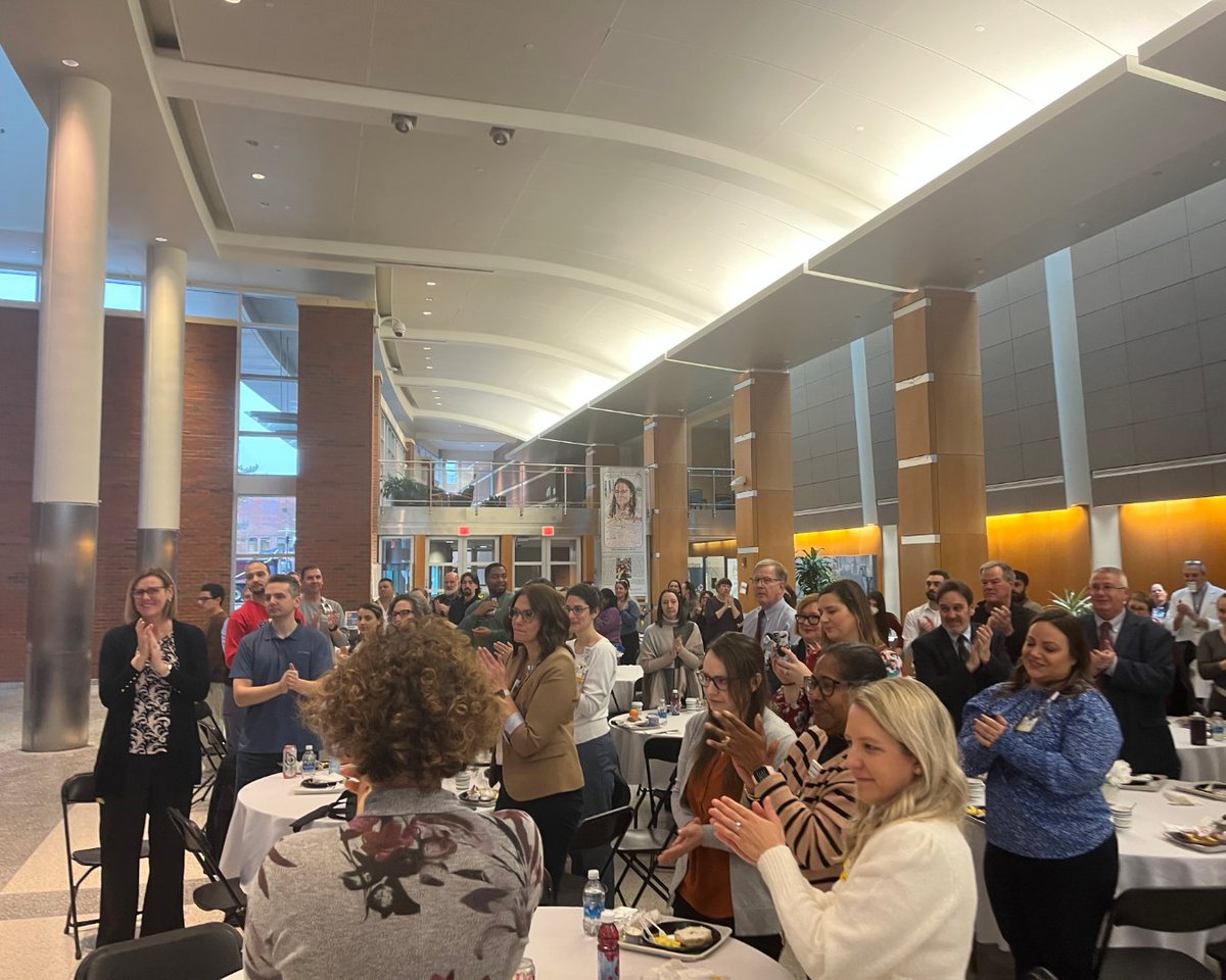 At this morning's annual Department of Pediatrics breakfast, David Korones, MD, hematologist-oncologist and director of the Brain Tumor program at GCH, got a welcome surprise as he received the inaugural Department Humanism Award, in recognition of his warmth and compassion!