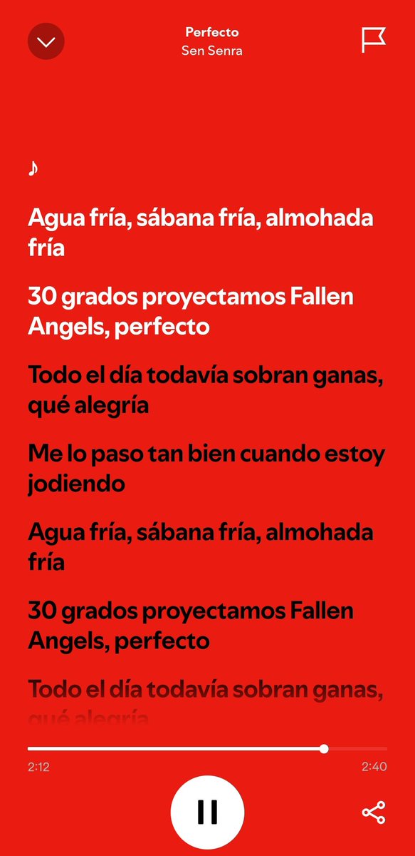 verdaderamente le sabes sen senra