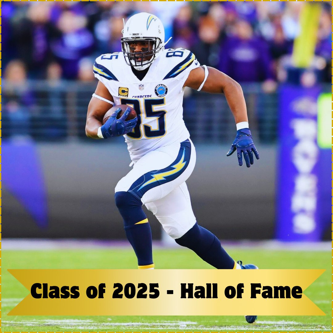 MySportsUpdate's tweet image. Former #Chargers TE Antonio Gates has been elected to the Pro Football Hall of Fame.