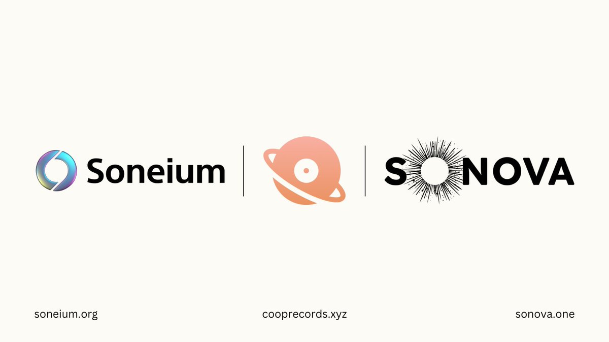 Soneium + <a href="/cooprecsmusic/">Coop Records</a> (by <a href="/Cooopahtroopa/">Coop 💿</a>) = Ownership = web3

In collaboration with Soneium, Coop Records is redefining music monetisation models. 

🎵 Explore the NUU$HI Collection: launch.sonova.one/launchpad/Intr…

🧵 💿 🎶