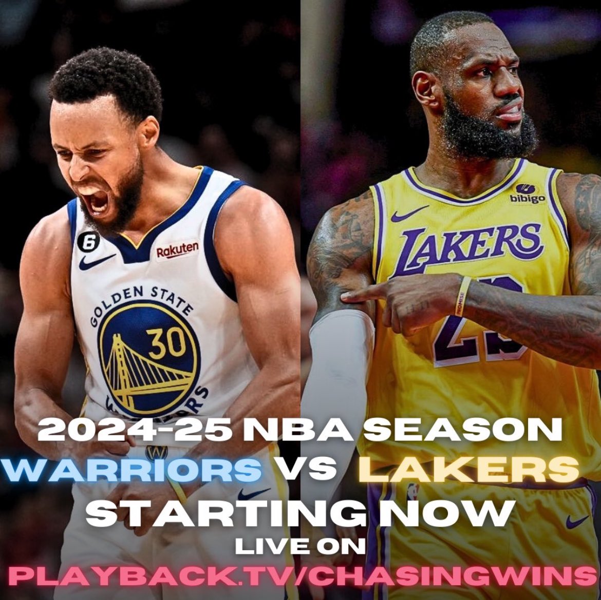 Starting NOW!

Game 51: Warriors at Lakers

Join the stream (link in replies) ⬇️