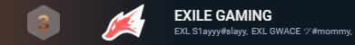 ExileValorant's tweet photo. Top 3 team securing our spot yet again RIGHT NOW in premier!! Use the comments as a way to show your support!! #premier #ExileOnTop #Top3 @VALORANT #open3 https://t.co/BP8Zg4AiWh
