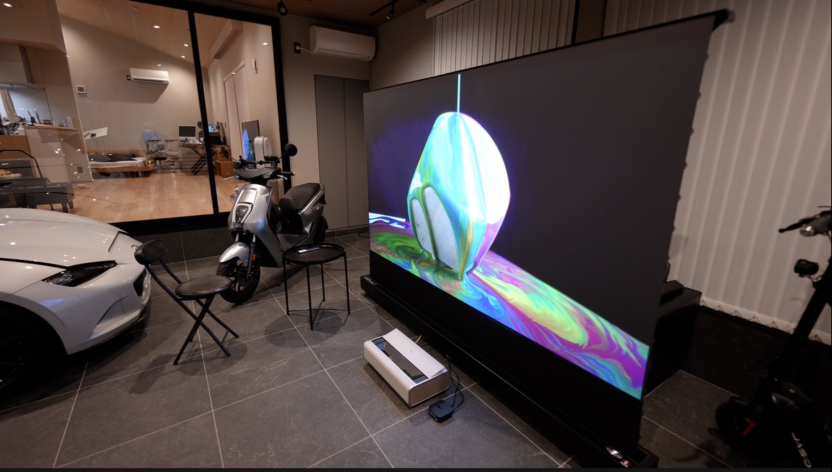 GarageWith's tweet image. 壁からわずか18センチで100インチの 4K dolby vision 超高画質を投影できます。超短焦点プロジェクター 2025年モデルの進化が凄すぎました。

youtu.be/5dMvR1GmfnQ