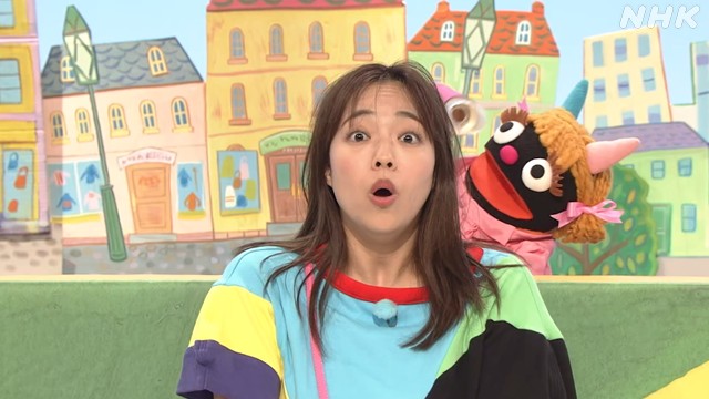 ナーニちゃん、あづきお姉さんのスタイリング中） #おかあさんと