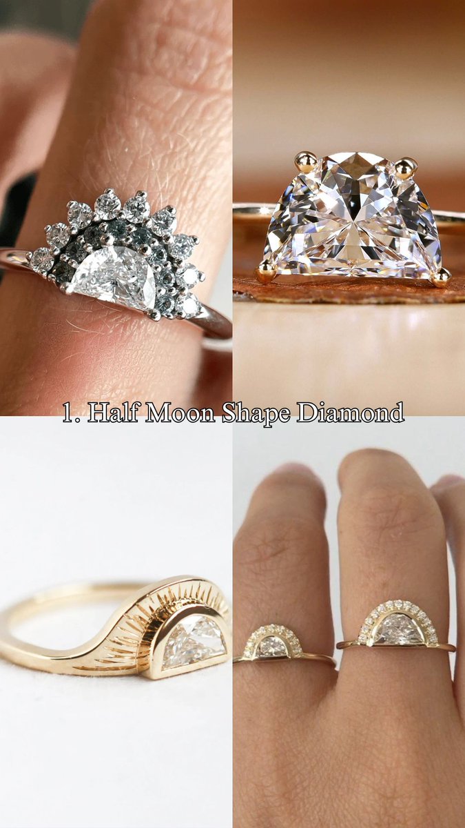 kerigagems's tweet photo. Rare Diamond Cuts!

How many did you know?

Reach out to learn more!

Gemcutters have such incredible talent🤯

1. Half Moon Shape Diamond
2. Trillion Cut Diamond
3. Bullet Shape Diamond
4. Asscher Cut Diamond

#labgrowndiamond #australianbusiness #engagementring #uniquediamond https://t.co/IOKMTQBKMb