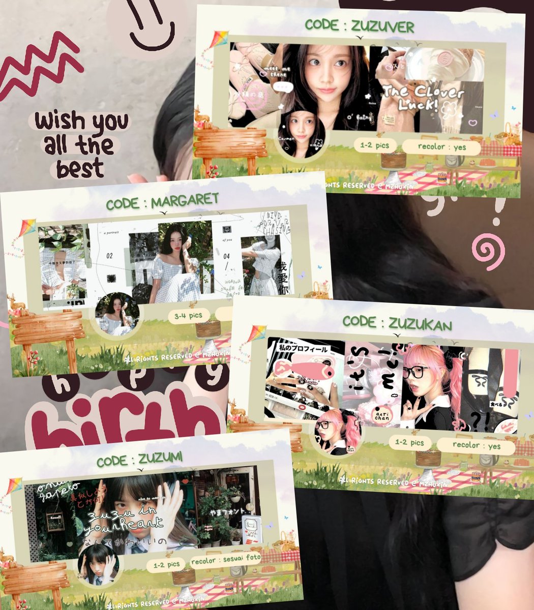 mzhuxin's tweet image. help repost iaa!! tengsss!! 

hai dalam rangka merayakan ulang tahunn kaaa nura @daianty adaa 4 free req slot layout buatan akuuu!! 🕺🏻🕺🏻cekk threadd inii iaa guys!! 

#zonauang #zonaba #zonabu