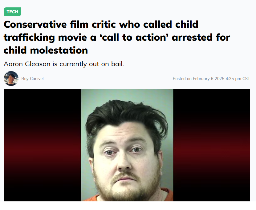 theserfstv's tweet photo. This was a writer for Ben Shapiro's Daily Wire. Absolutely no condemnation or callout from Matt Walsh or Libs of TikTok or any other anti-LGBTQ+ hate monger.

They're protecting and paying child molesters https://t.co/b5VRYdJmOH