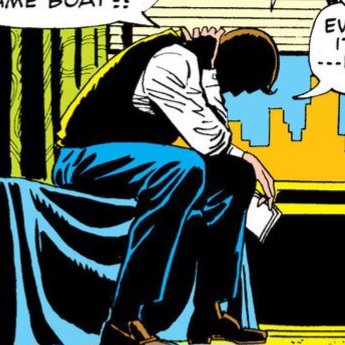 parkerluckpt's tweet photo. re reading the lee romita era and I forgot how often he hit this pose, boy was going thru it https://t.co/op0MZOz1iM