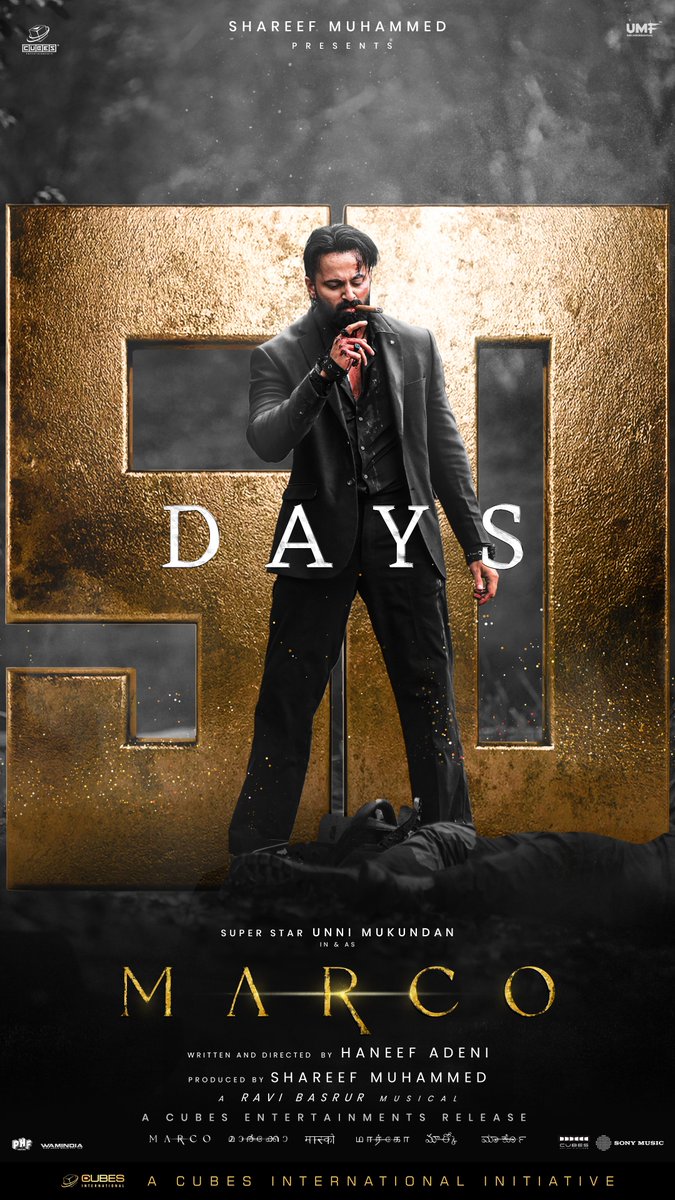 M🅰️RCO - 5️⃣0️⃣ Days of Unstoppable Action🔥

#Marco #running #successfully #blockbuster #incinemasnow

@iamUnniMukundan